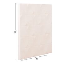 ΠΙΝΑΚΑΣ ΤΕΤΡΑΓΩΝΟΣ ΣΕΙΡΑ SANTORINI HM4516 MDF ΣΕ ΥΠΟΛΕΥΚΟ ΧΡΩΜΑ 80x4,5(πάχος)x80Υεκ.