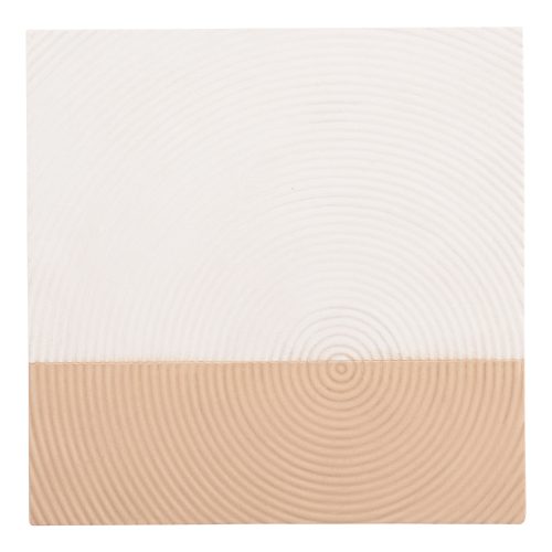 pinakas-tetragonos-fb94519-mdf-se-leyko- ΠΙΝΑΚΑΣ ΤΕΤΡΑΓΩΝΟΣ ΣΕΙΡΑ SANTORINI HM4519 MDF ΣΕ ΥΠΟΛΕΥΚΟ-ΚΑΦΕ ΧΡΩΜΑ 80x4(πάχος)x80Υεκ.