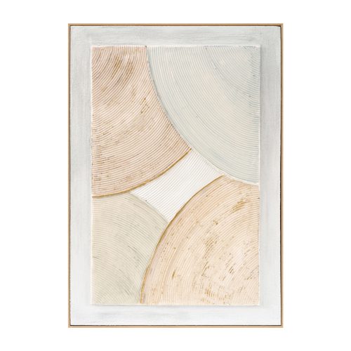 pinakas-toichoy-3d-fb94554-me-korniza-mp ΠΙΝΑΚΑΣ ΤΟΙΧΟΥ 3D HM4554 ΜΕ ΚΟΡΝΙΖΑ ΜΠΕΖ-ΧΕΙΡΟΠΟΙΗΤΕΣ ΚΑΜΠΥΛΕΣ 72x5Χ102Υεκ.