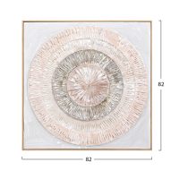 ΠΙΝΑΚΑΣ ΤΟΙΧΟΥ 3D HM4578 ΜΕ ΚΟΡΝΙΖΑ ΜΠΕΖ-ΧΕΙΡΟΠΟΙΗΤΟΙ ΚΥΚΛΟΙ 82x4,5Χ82Υεκ.