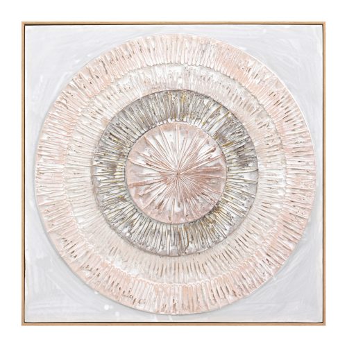 pinakas-toichoy-3d-fb94578-me-korniza-mp ΠΙΝΑΚΑΣ ΤΟΙΧΟΥ 3D HM4578 ΜΕ ΚΟΡΝΙΖΑ ΜΠΕΖ-ΧΕΙΡΟΠΟΙΗΤΟΙ ΚΥΚΛΟΙ 82x4,5Χ82Υεκ.