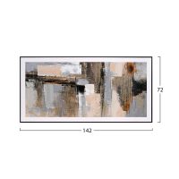 ΠΙΝΑΚΑΣ ΤΟΙΧΟΥ SEDIMENT HM4551 ΜΕ ΚΟΡΝΙΖΑ ΜΑΥΡΗ-ΚΑΜΒΑΣ 142x4.5x72Υεκ