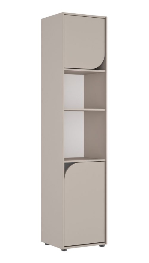 Ritmo βιβλιοθήκη με 2 πόρτες 45x40x200εκ. Greige Ritmo βιβλιοθήκη με 2 πόρτες 45x40x200εκ. Greige