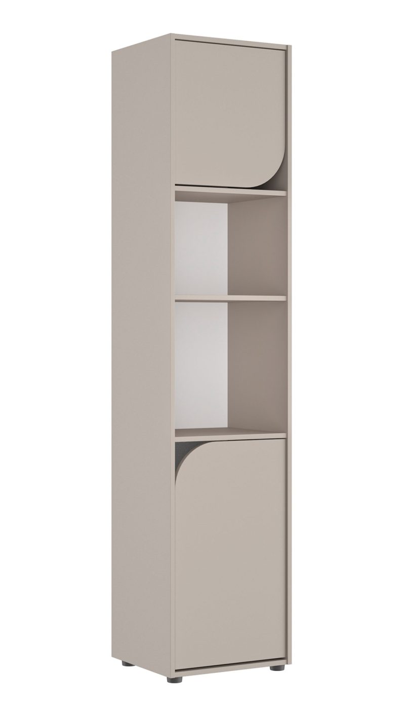 Ritmo βιβλιοθήκη με 2 πόρτες 45x40x200εκ. Greige Ritmo βιβλιοθήκη με 2 πόρτες 45x40x200εκ. Greige