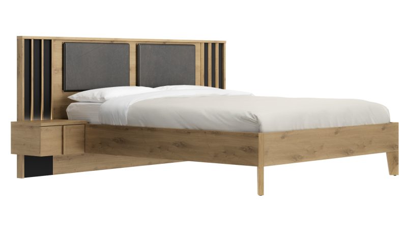 κρυφό φωτισμό στα κομοδίνα Artisan Oak / Black