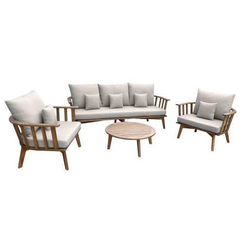 ΣΕΤ ΣΑΛΟΝΙ ΕΞΩΤ.ΧΩΡΟΥ 4TMX HARRA HM6236 ΞΥΛΟ ΑΚΑΚΙΑΣ ΦΥΣΙΚΟ--ΜΑΞΙΛΑΡΙΑ ΓΚΡΙ