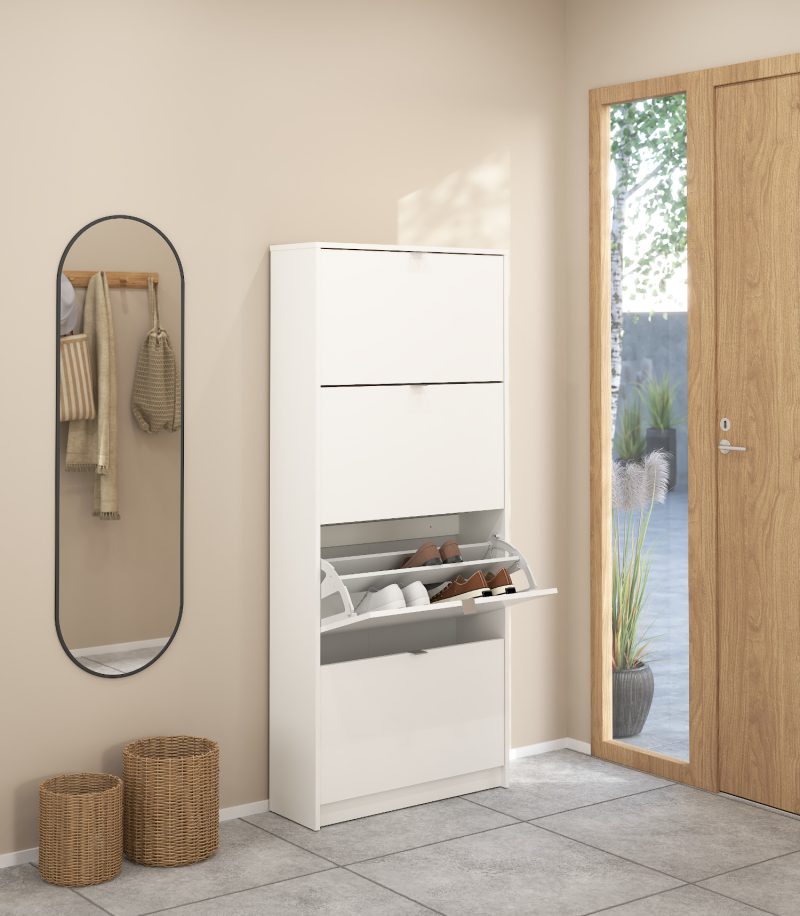 3x24x162εκ. Λευκό