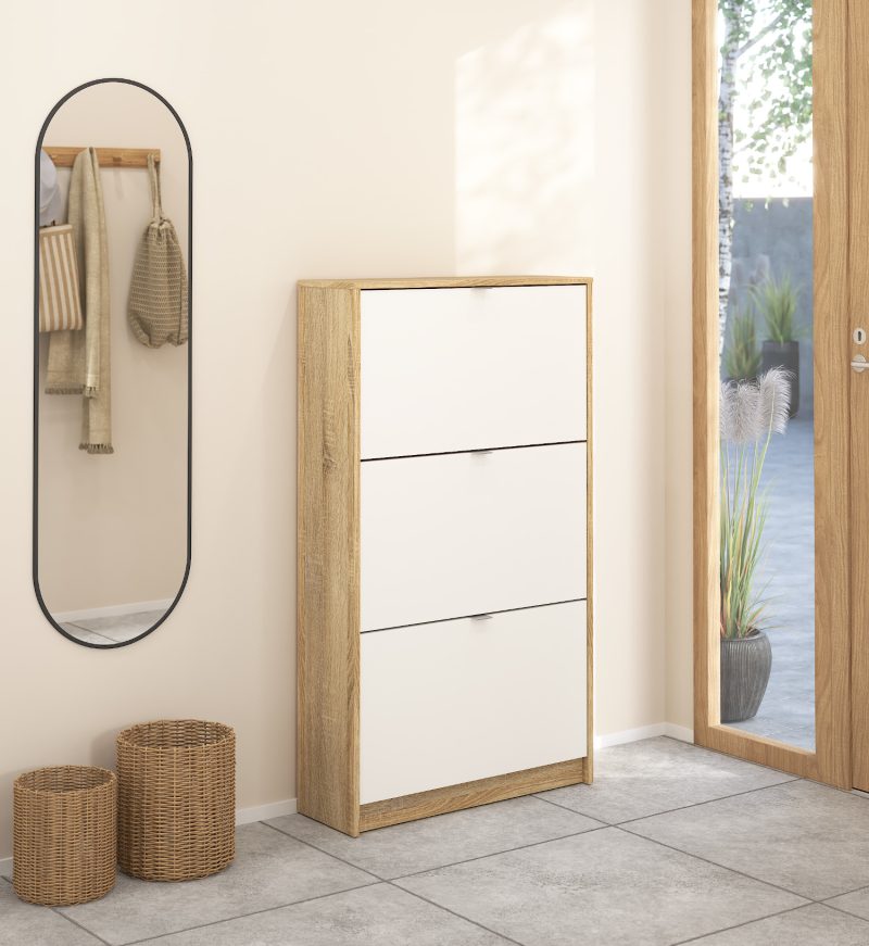 Shoes παπουτσοθήκη με 3 πτυσσόμενες πόρτες ( έως 18 ζευγάρια παπούτσια )  70