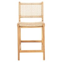 ΣΚΑΜΠΟ ΜΠΑΡ ΜΕ ΠΛΑΤΗ NESHA HM9381.11 ΞΥΛΟ ΤΕΑΚ & ΣΧΟΙΝΙ VIRO VIRO 46x48,5x96Υεκ.