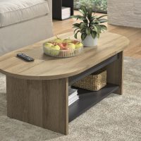 Soho τραπεζάκι σαλονιού 110x55x39εκ. Golden Oak / Black