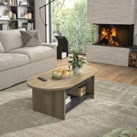 Soho τραπεζάκι σαλονιού 110x55x39εκ. Golden Oak / Black