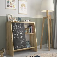 Tim χαμηλή παιδική βιβλιοθήκη με συρόμενη πόρτα-πίνακα 35x74x81εκ. Artisan Oak