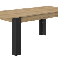 Trust Τραπέζι επεκτεινόμενο 160(200)x90εκ. Helvezia Oak / Black