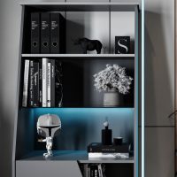 Venom βιβλιοθήκη gaming 72x34x185εκ. Μαύρο