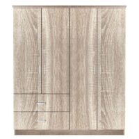 Ντουλάπα ArteLibre CANDY CANE Φυσικό Χρώμα 160x50x195cm