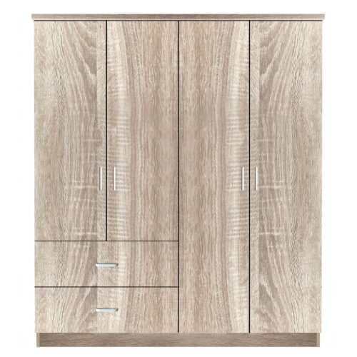 Ντουλάπα ArteLibre CANDY CANE Φυσικό Χρώμα 160x50x195cm