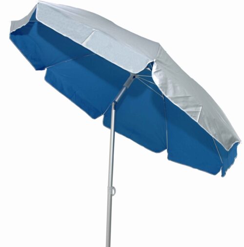 Velco ΟΜΠΡΕΛΑ ΒΕΡΑΝΤΑΣ -ΚΗΠΟΥ-ΘΑΛΑΣΣΗΣ ΜΠΛΕ ΜΕ ΕΞΩΤ.ΑΣΗΜΙ ΕΠΙΣΤΡΩΣΗ & ΜΕ ΒΙΔΩΤΗ ΒΑΣΗ 2,2m ΑΛΟΥΜΙΝΙΟΥ