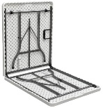 ΤΡΑΠΕΖΙ ΜΕΤΑΛΛΙΚΟ  CATERING  ΒΑΛΙΤΣΑ ΠΤΥΣΣΟΜΕΝΟ ΛΕΥΚΟ-ΔΙΑΣΤΑΣΕΙΣ: L180xW75xH72cm