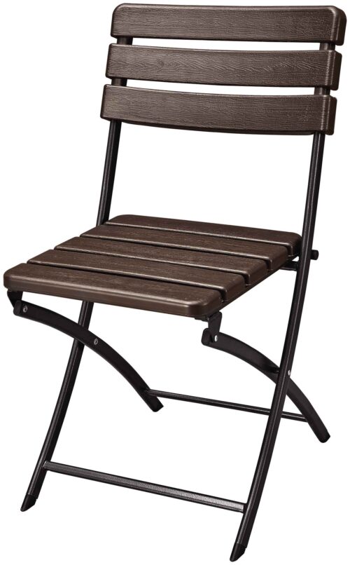 ΚΑΡΕΚΛΑ ΜΕΤΑΛΛΙΚΗ CATERING ΠΤΥΣΣΟΜΕΝΗ ΕΝΙΣΧΥΜΕΝΗ ΣΠΑΣΤΗ  ΣΕ ΑΠΟΜΙΜΗΣΗ ΞΥΛΟΥ-ΔΙΑΣΤΑΣΕΙΣ: W40xD36,7xH81cm