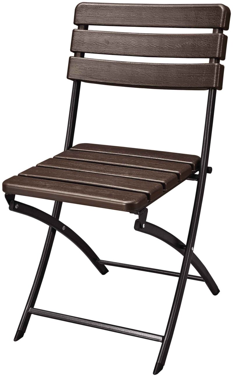 ΚΑΡΕΚΛΑ ΜΕΤΑΛΛΙΚΗ CATERING ΠΤΥΣΣΟΜΕΝΗ ΕΝΙΣΧΥΜΕΝΗ ΣΠΑΣΤΗ  ΣΕ ΑΠΟΜΙΜΗΣΗ ΞΥΛΟΥ-ΔΙΑΣΤΑΣΕΙΣ: W40xD36,7xH81cm