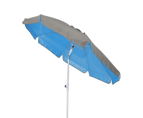 Velco ΟΜΠΡΕΛΑ ΒΕΡΑΝΤΑΣ -ΚΗΠΟΥ-ΘΑΛΑΣΣΗΣ ΜΠΛΕ ΜΕ ΕΞΩΤΕΡΙΚΗ ΑΣΗΜΙ  ΕΠΙΣΤΡΩΣΗ 2m ΜΕΤΑΛΛΙΚΗ