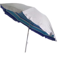 ΟΜΠΡΕΛΑ ΒΕΡΑΝΤΑΣ- ΚΗΠΟΥ -ΘΑΛΑΣΣΗΣ ΜΠΛΕ-ΡΙΓΕ ΜΕ ΕΞΩΤΕΡΙΚΗ ΑΣΗΜΙ ΕΠΙΣΤΡΩΣΗ 1,8m ΜΕΤΑΛΛΙΚΗ