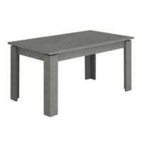 Τραπέζι Denzel Megapap χρώμα γκρι σκυροδέματος 120x80x76εκ.