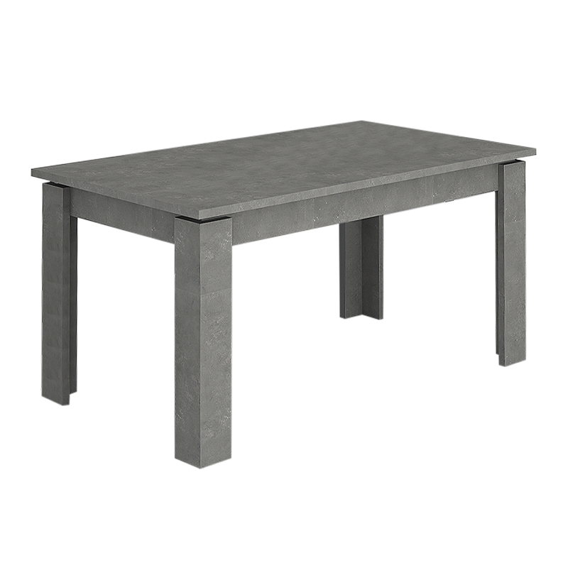 Τραπέζι Denzel Megapap χρώμα γκρι σκυροδέματος 120x80x76εκ.