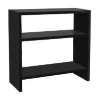 Τραπεζάκι βοηθητικό Silvanus Megapap χρώμα μαύρο 51x17,5x49εκ.