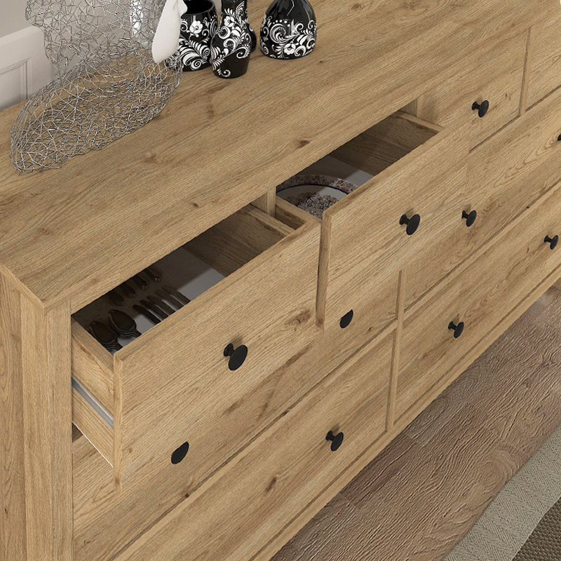 GP042-02233-2 Συρταριέρα - Μπουφές Sabina Megapap χρώμα sepet oak 160x50x96εκ.