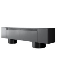 Έπιπλο τηλεόρασης Haven Megapap χρώμα ανθρακί 180x30x50εκ.