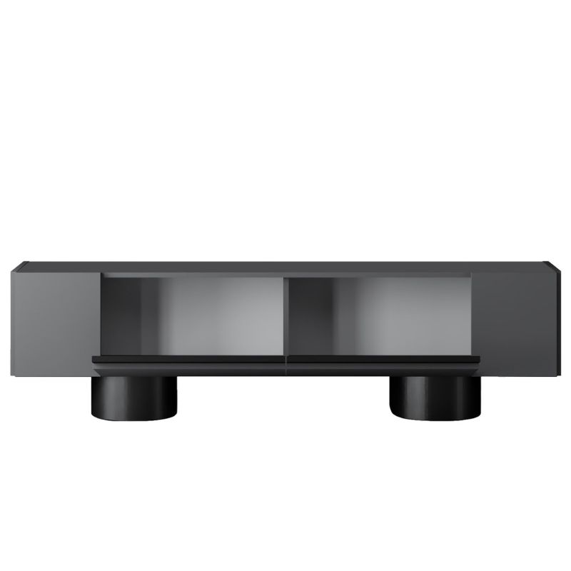 Έπιπλο τηλεόρασης Haven Megapap χρώμα ανθρακί 180x30x50εκ.