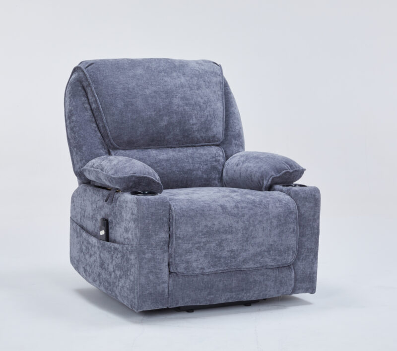 Selena πολυθρόνα relax lift 89x90x103εκ. με ηλεκτρική ανάκλιση Γκρι σκούρο ύφασμα