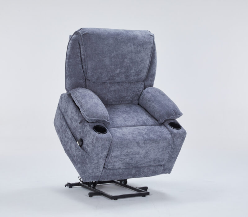 Selena πολυθρόνα relax lift 89x90x103εκ. με ηλεκτρική ανάκλιση Γκρι σκούρο ύφασμα