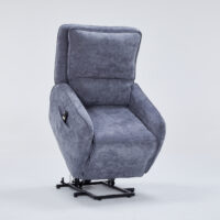 5x96x105εκ. με ηλεκτρική ανάκλιση Γκρι Σκούρο ύφασμα