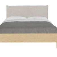 Auriol κρεβάτι διπλό 166x204x104εκ. ( για στρώμα 160x200εκ. ) Rookwood Oak / Γκρι