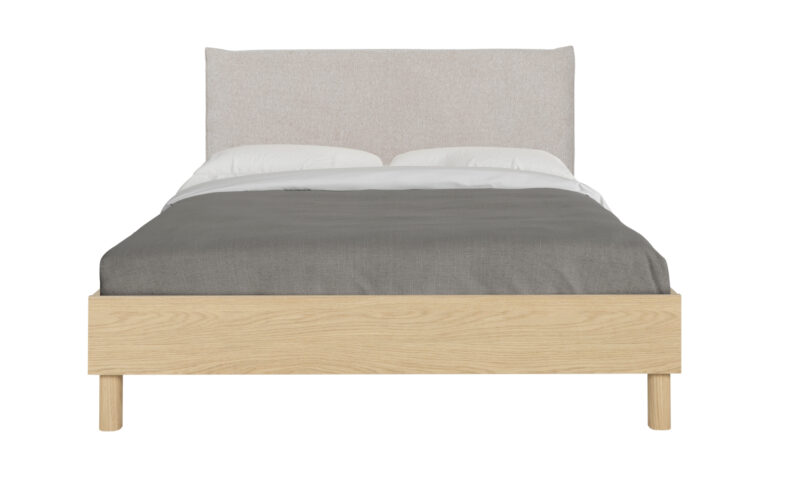 Auriol κρεβάτι διπλό 166x204x104εκ. ( για στρώμα 160x200εκ. ) Rookwood Oak / Γκρι