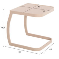 ΒΟΗΘΗΤΙΚΟ ΤΡΑΠΕΖΙ ΞΑΠΛΩΣΤΡΑΣ RICKON HM6324.04 ΑΛΟΥΜΙΝΙΟ ΣΕ ΣΑΜΠΑΝΙ 45x48x49,5Υεκ