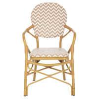 ΠΟΛΥΘΡΟΝΑ ΑΛΟΥΜΙΝΙΟΥ BAMBOO LOOK ΦΥΣΙΚΟ - ΛΕΥΚΟ HM5928.03 55x58x95 εκ.