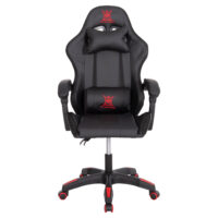 ΠΟΛΥΘΡΟΝΑ GAMING DARREN HM1203.01 ΜΑΥΡΟ-ΚΟΚΚΙΝΟ PVC 58.5x100x120Υεκ.