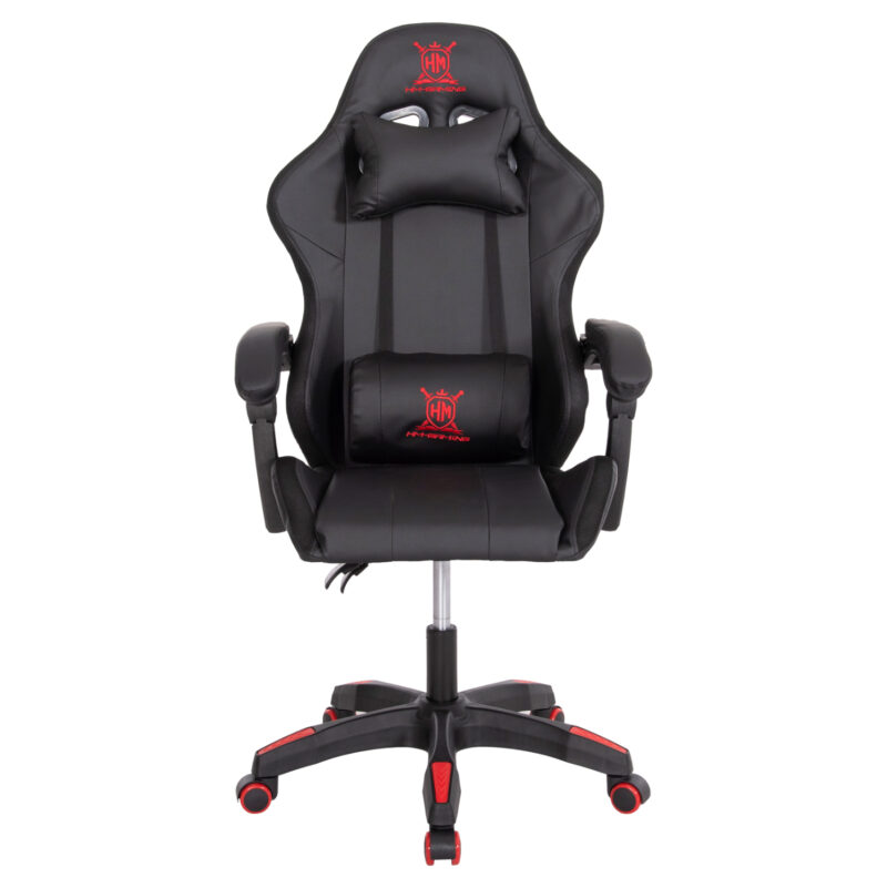 ΠΟΛΥΘΡΟΝΑ GAMING DARREN HM1203.01 ΜΑΥΡΟ-ΚΟΚΚΙΝΟ PVC 58.5x100x120Υεκ.