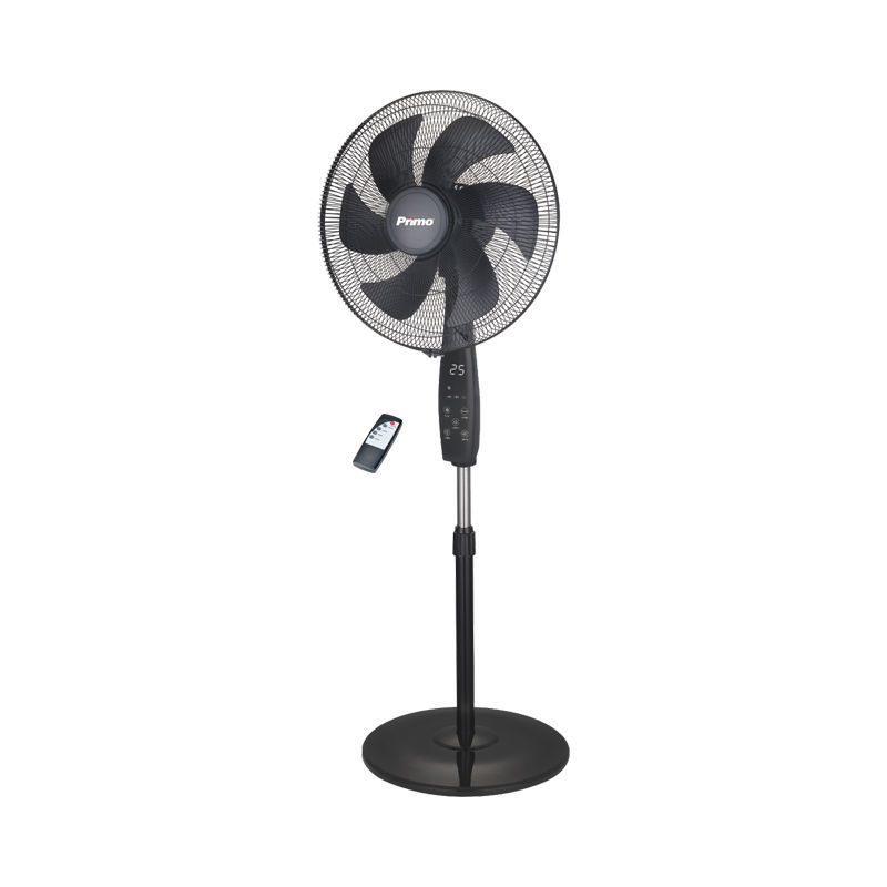 Ανεμιστήρας Ορθοστάτης PRSF-80698D Primo 18'' 45εκ. Με Τηλεχειριστήριο και DC μοτέρ 6Φτερά Μαύρος
