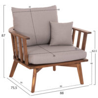 ΣΕΤ ΣΑΛΟΝΙ ΕΞΩΤ.ΧΩΡΟΥ 4TMX HARRA HM6236 ΞΥΛΟ ΑΚΑΚΙΑΣ ΦΥΣΙΚΟ--ΜΑΞΙΛΑΡΙΑ ΓΚΡΙ