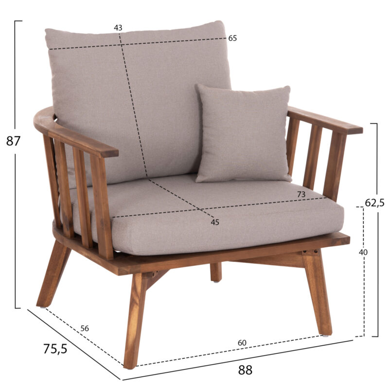 ΣΕΤ ΣΑΛΟΝΙ ΕΞΩΤ.ΧΩΡΟΥ 4TMX HARRA HM6236 ΞΥΛΟ ΑΚΑΚΙΑΣ ΦΥΣΙΚΟ--ΜΑΞΙΛΑΡΙΑ ΓΚΡΙ