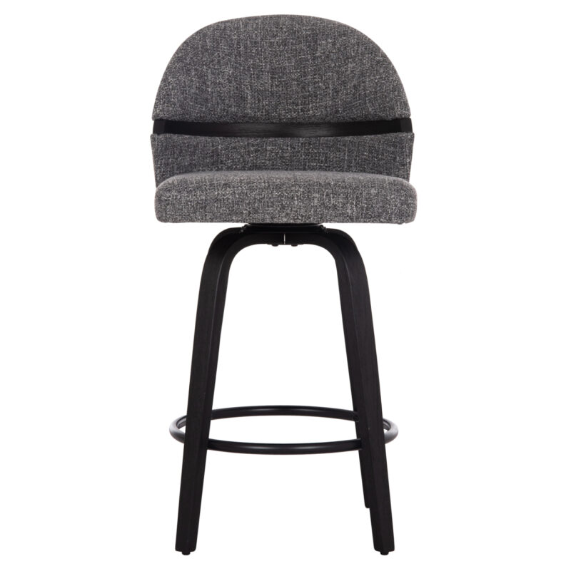 ΣΚΑΜΠΟ ΜΠΑΡ ΠΕΡΙΣΤΡΕΦΟΜΕΝΟ DEKKER HM18250.03 PLYWOOD ΜΑΥΡΟ--ΥΦΑΣΜΑ ΓΚΡΙ 48x54x96Υεκ. 2τμχ