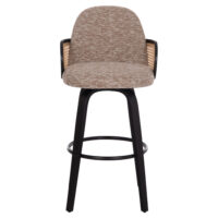 ΣΚΑΜΠΟ ΜΠΑΡ ΠΕΡΙΣΤΡΕΦΟΜΕΝΟ BECKER HM18251.03 PLYWOOD ΜΑΥΡΟ--ΚΑΦΕ ΥΦΑΣΜΑ 50x52x100Υ 2τμχ