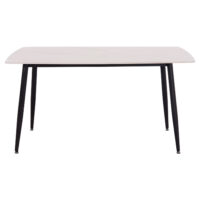 ΤΡΑΠΕΖΙ RAVEN HM18149.01 ΚΕΡΑΜΙΚΟ TOP ΜΕ ΟΨΗ ΛΕΥΚΟ ΜΑΡΜΑΡΟ 140x80x74Υεκ.