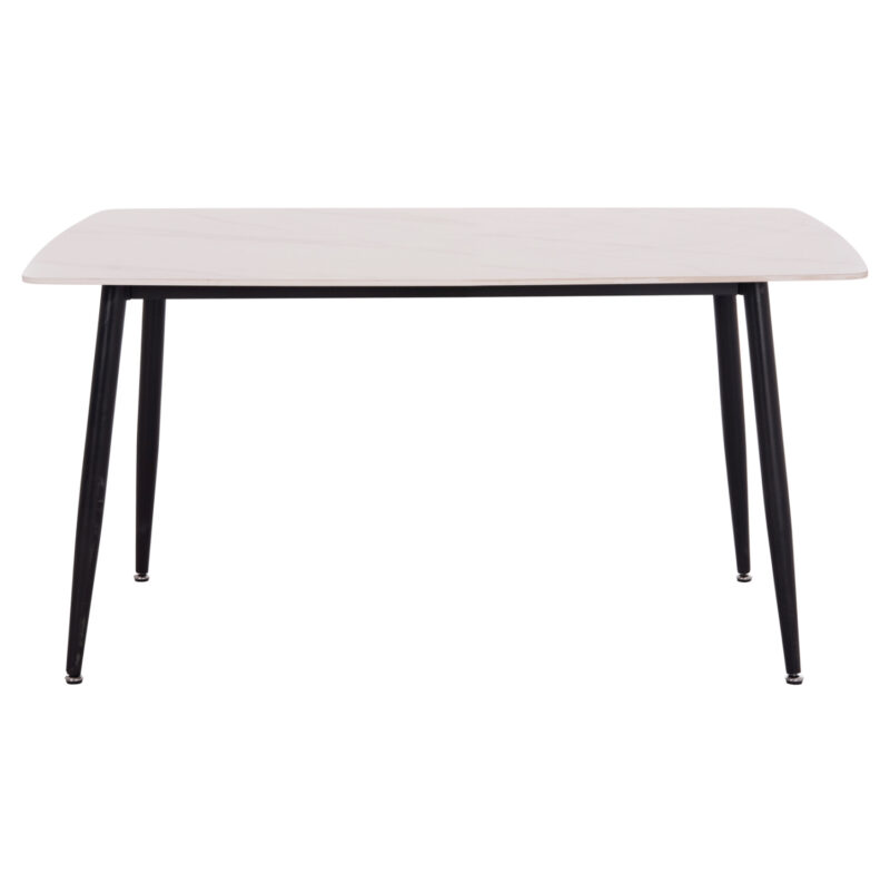 ΤΡΑΠΕΖΙ RAVEN HM18149.01 ΚΕΡΑΜΙΚΟ TOP ΜΕ ΟΨΗ ΛΕΥΚΟ ΜΑΡΜΑΡΟ 140x80x74Υεκ.