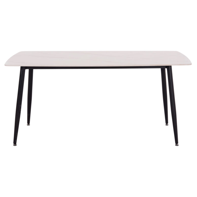 ΤΡΑΠΕΖΙ RAVEN HM18150.01 ΚΕΡΑΜΙΚΟ TOP ΜΕ ΟΨΗ ΛΕΥΚΟ ΜΑΡΜΑΡΟ 160x80x74Υεκ.