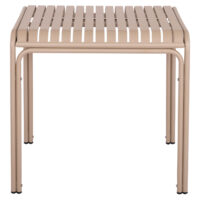 ΤΡΑΠΕΖΙ ΤΕΤΡΑΓΩΝΟ ΑΛΟΥΜΙΝΙΟΥ RACHEL HM6338.04 ΣΑΜΠΑΝΙ 80x80x76Υεκ.